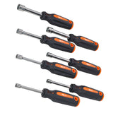 7pc SAE Nut Driver Set – Hollow Shaft Nut Driver Set with Comfort Grip – Hex Nut Driver Set