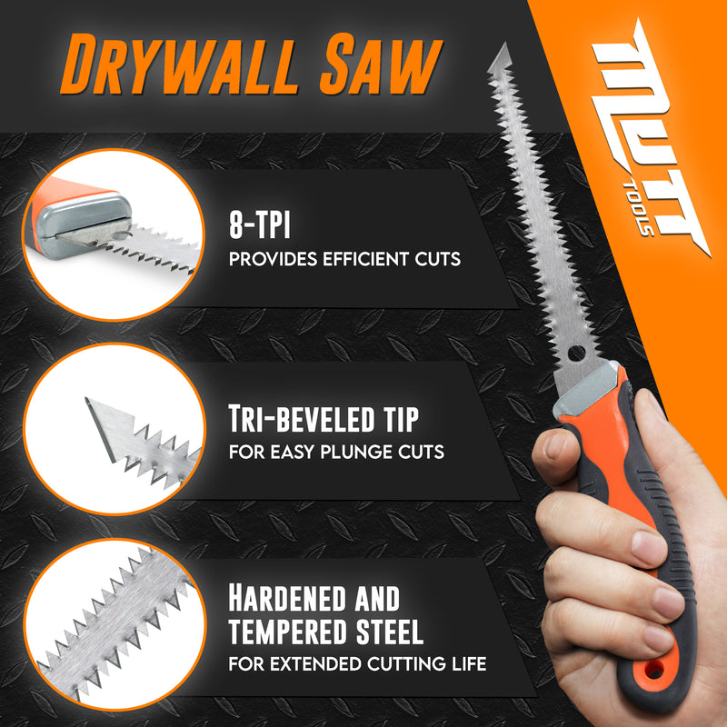 Double Sided Drywall Saw – 6" Drywall Jab Saw with Ergonomic Grip